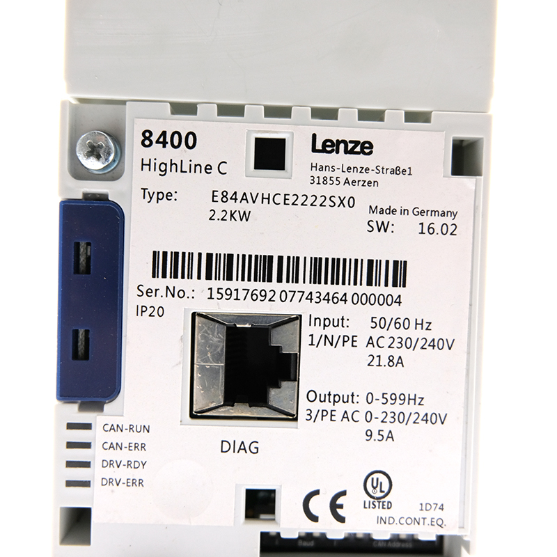 Новый оригинальный инвертор Lenze E84AVSCE3024SXS в наличии