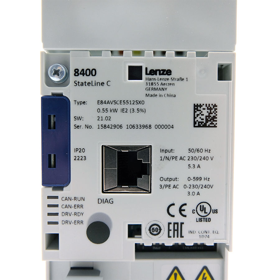 Original lenze E84AVSCE5512SX0 inverter