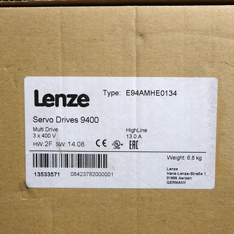 Original stock Lenze E94AMHE0134 inverter