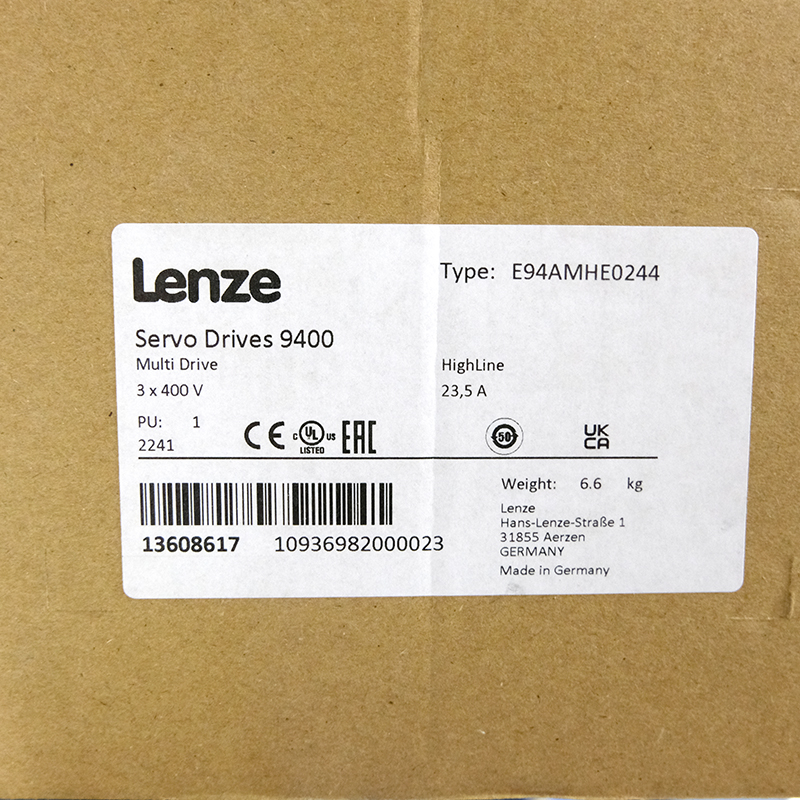 Оригинальный преобразователь частоты Lenze E94AMHE0174 в наличии